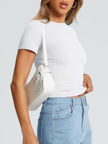 Women’s Basic Crop Top – Soft Short Sleeve Tee for Gym or Casual Wear_thumbnail_5