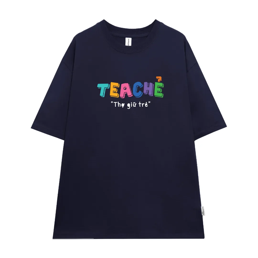 Áo thun unisex form rộng Miucho Club chất vải mềm mại thoáng mát in chữ basic Thợ giữ trẻ 2858_thumbnail_12