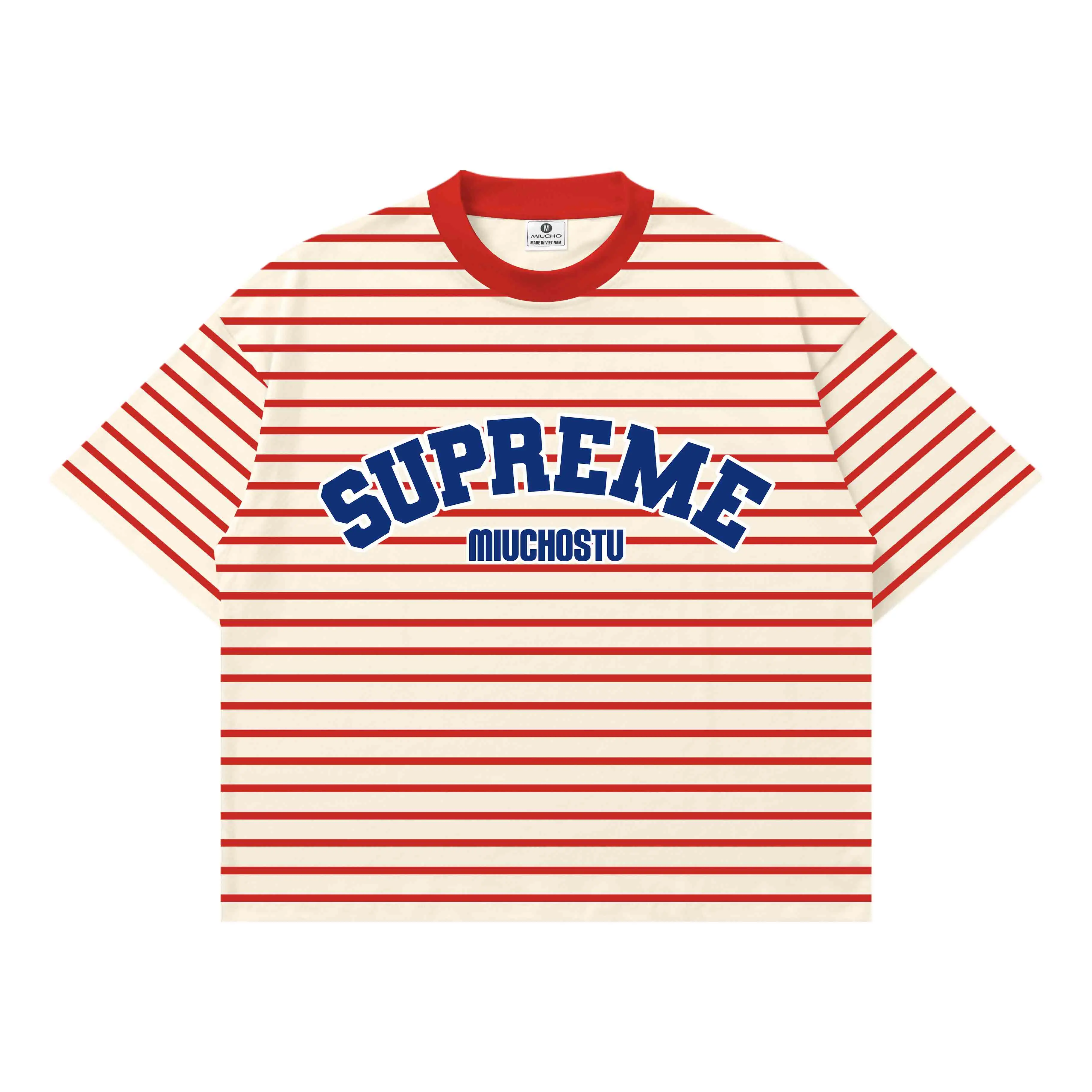 Áo thun nam nữ form boxy kẻ sọc mix màu Miucho vải borip thoáng mát mềm mại cổ tròn in basic 2830_thumbnail_8