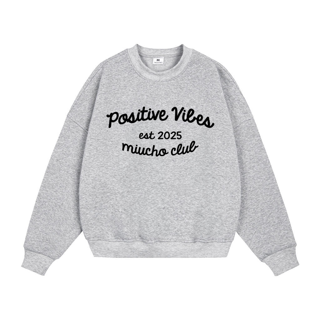 Áo sweater nam form boxy 1930 Miucho cổ tròn vải nỉ bông 350 GSM dày dặn in typography_thumbnail_8