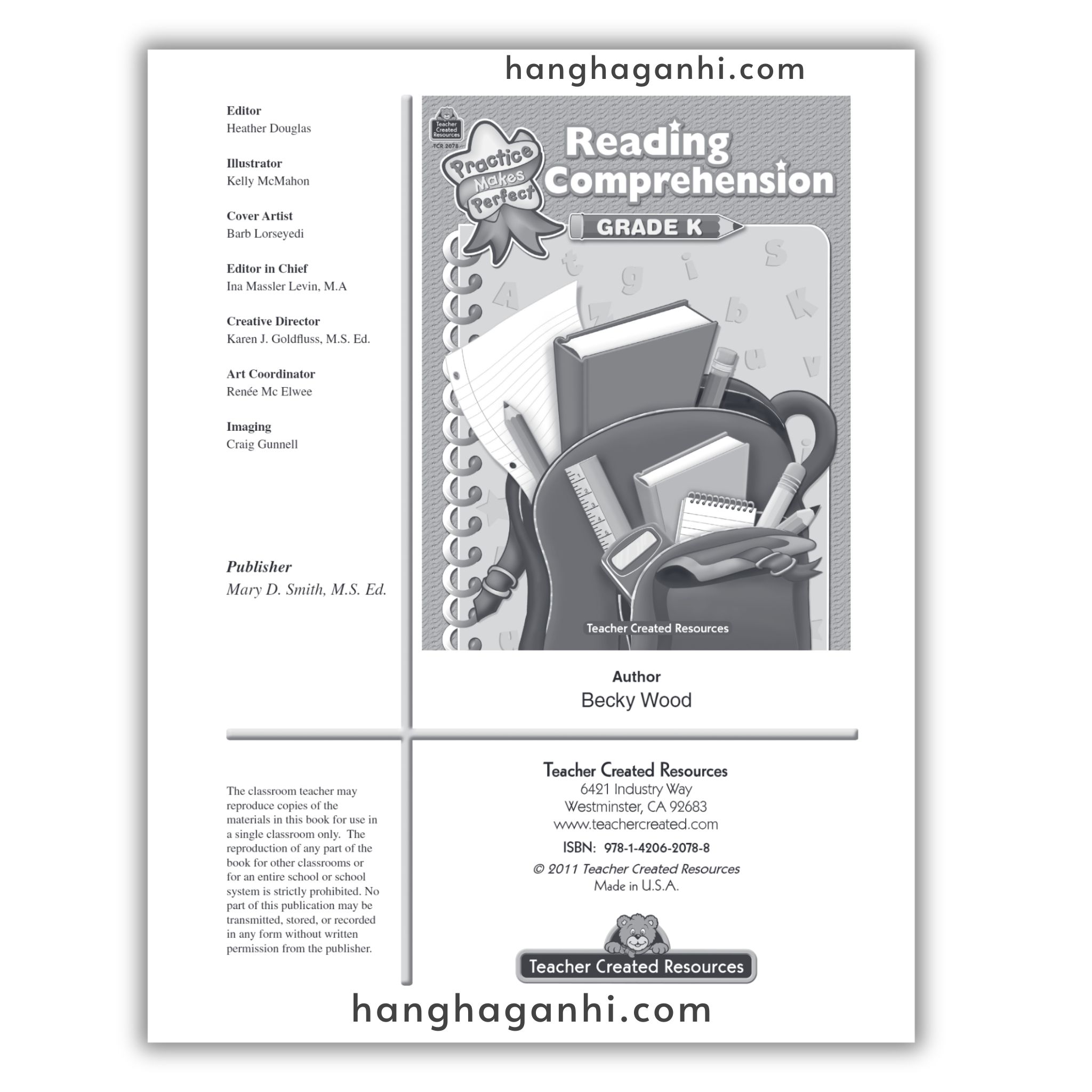 Reading Comprehension Grade K Teacher Created Resources, sách đọc hiểu lớp K_thumbnail_10