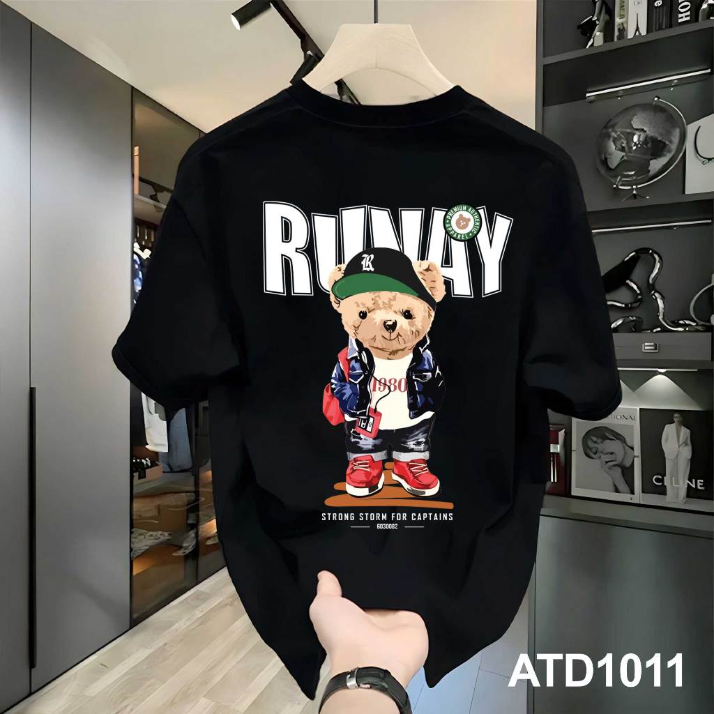 Áo phông form rộng nam local brand đủ size ATD1011 Miucho Iconic tay ngắn cổ tròn in mix_thumbnail_3