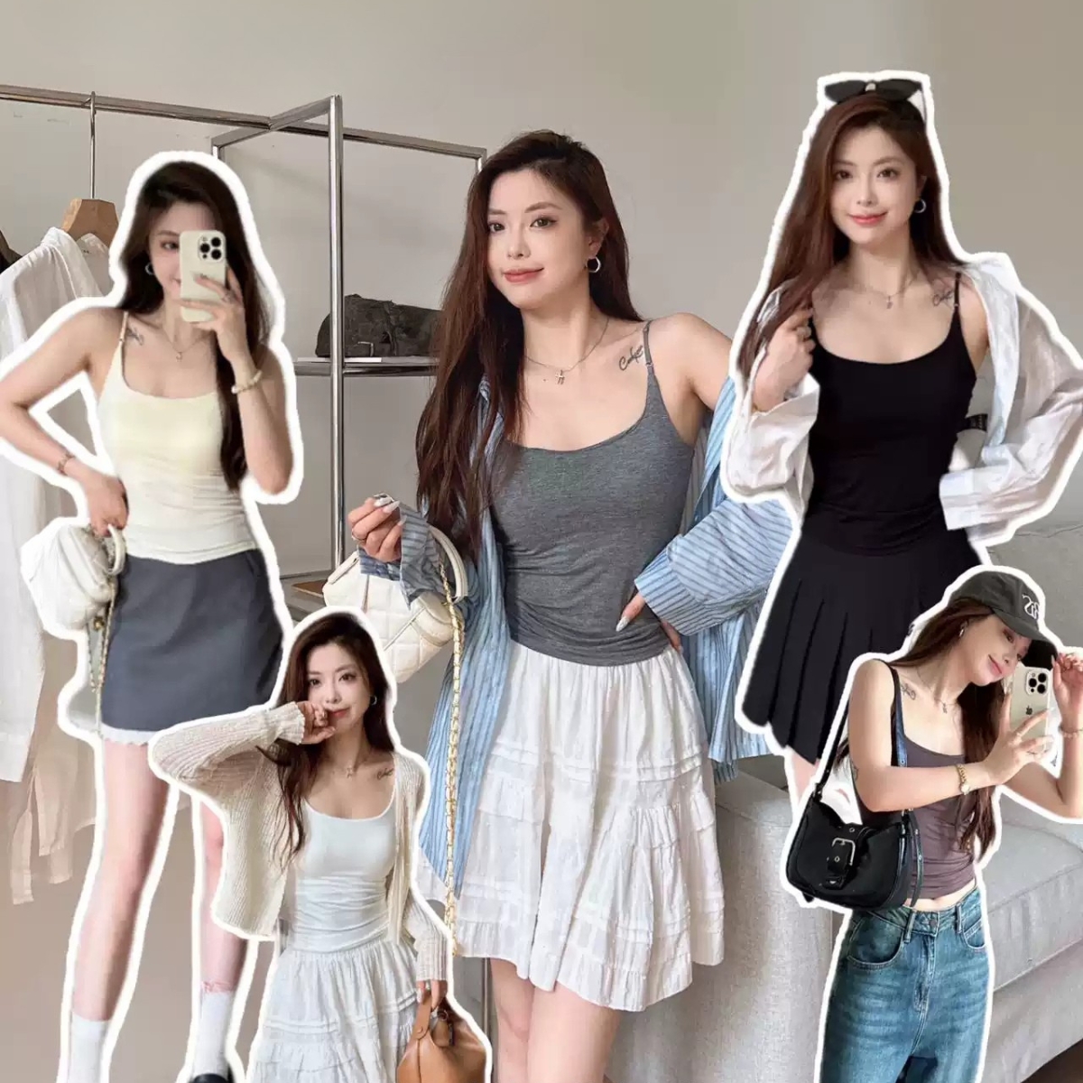 [Mã B54] Áo Bra Cotton Co Giãn Có Mút Áo Hai Dây Dáng Dài Mềm Mại_thumbnail_5