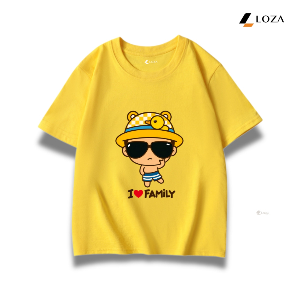 Áo phông gia đình 3-4-5 người in hình Chibi I love Family - LOZA GĐ500_thumbnail_1
