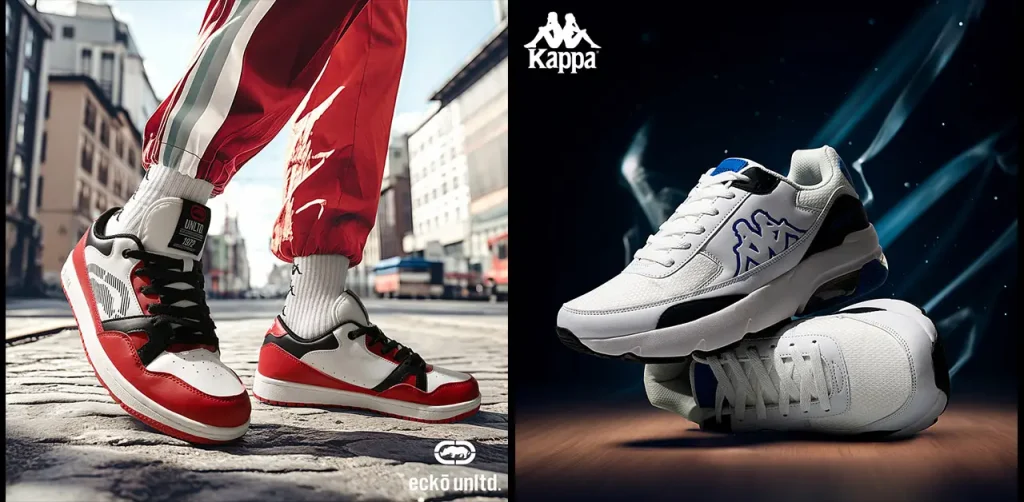 Điểm danh loạt giày hàng hiệu thời trang Kappa, Ecko Unltd. cho bạn đón Tết 2024