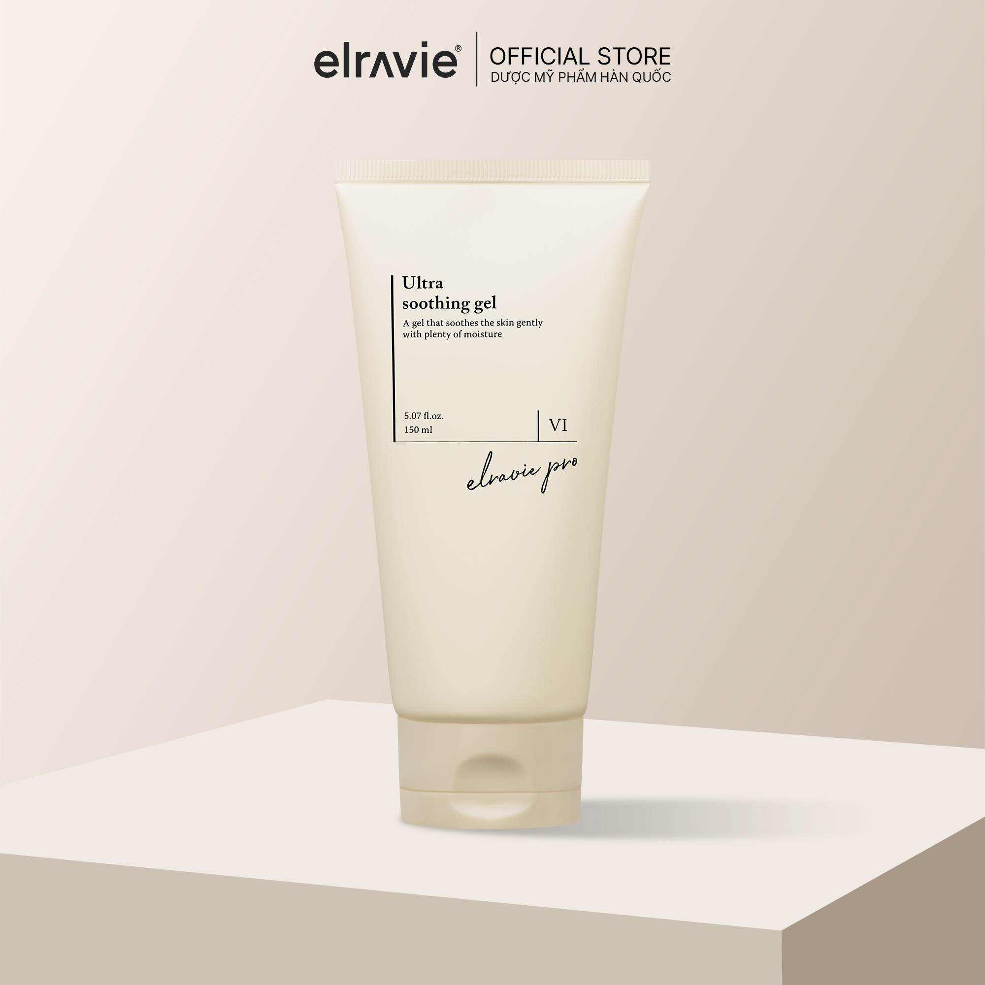 GEL Dưỡng Da Dưỡng Âm Dịu Nhẹ Phục Hồi Se Khít Lỗ Chân Lông Elravie Pro Ultra Soothing 150ml