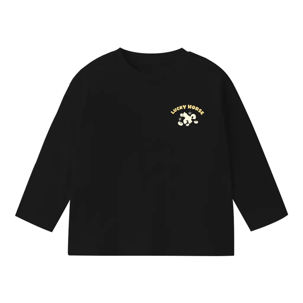 Áo thun Tết bé gái Kado vải cotton thoáng mát tay dài form rộng họa tiết nhỏ 2984_thumbnail_8