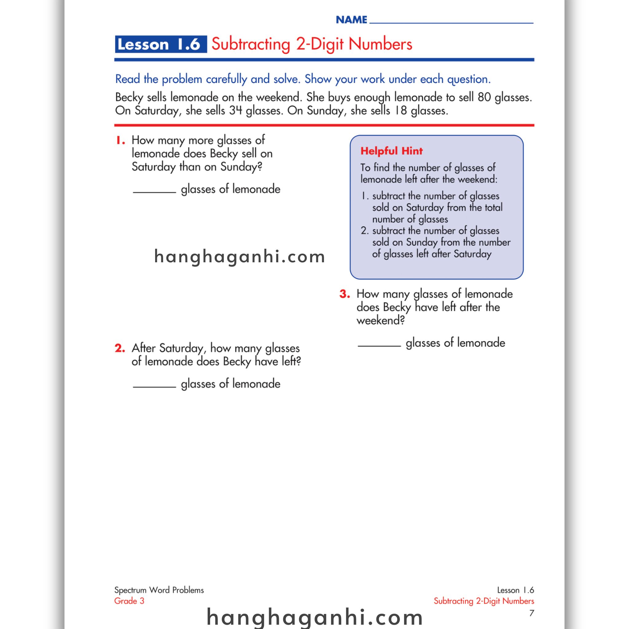 Sách Spectrum Word Problems Workbook Grade 3_thumbnail_1