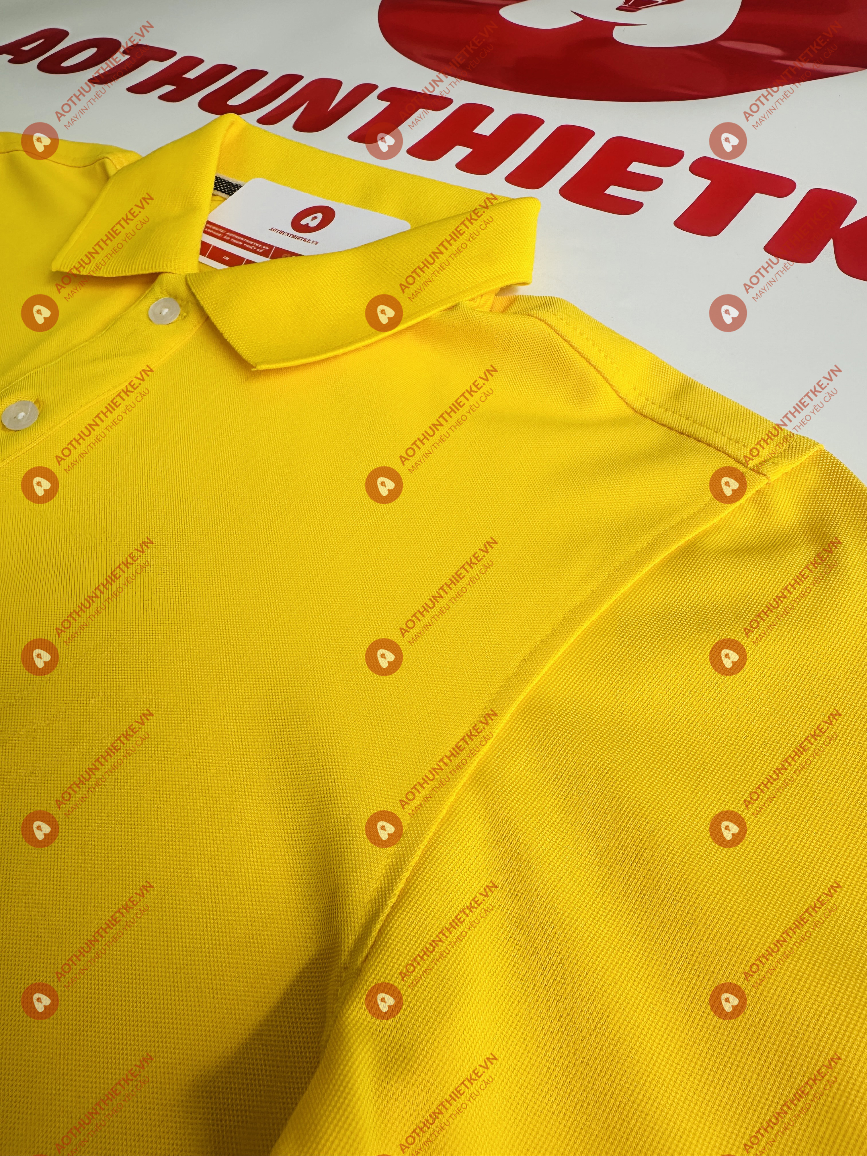 Áo Đồng Phục Polo Basic Vàng Nghệ_thumbnail_1