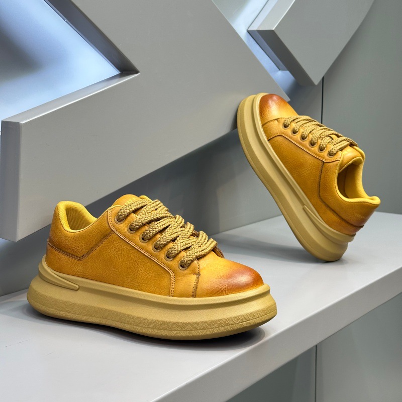 GA357 - Giày bố nam da buộc dây lót lông đế dày giữ ấm phong cách thời trang mùa đông 2025_thumbnail_4