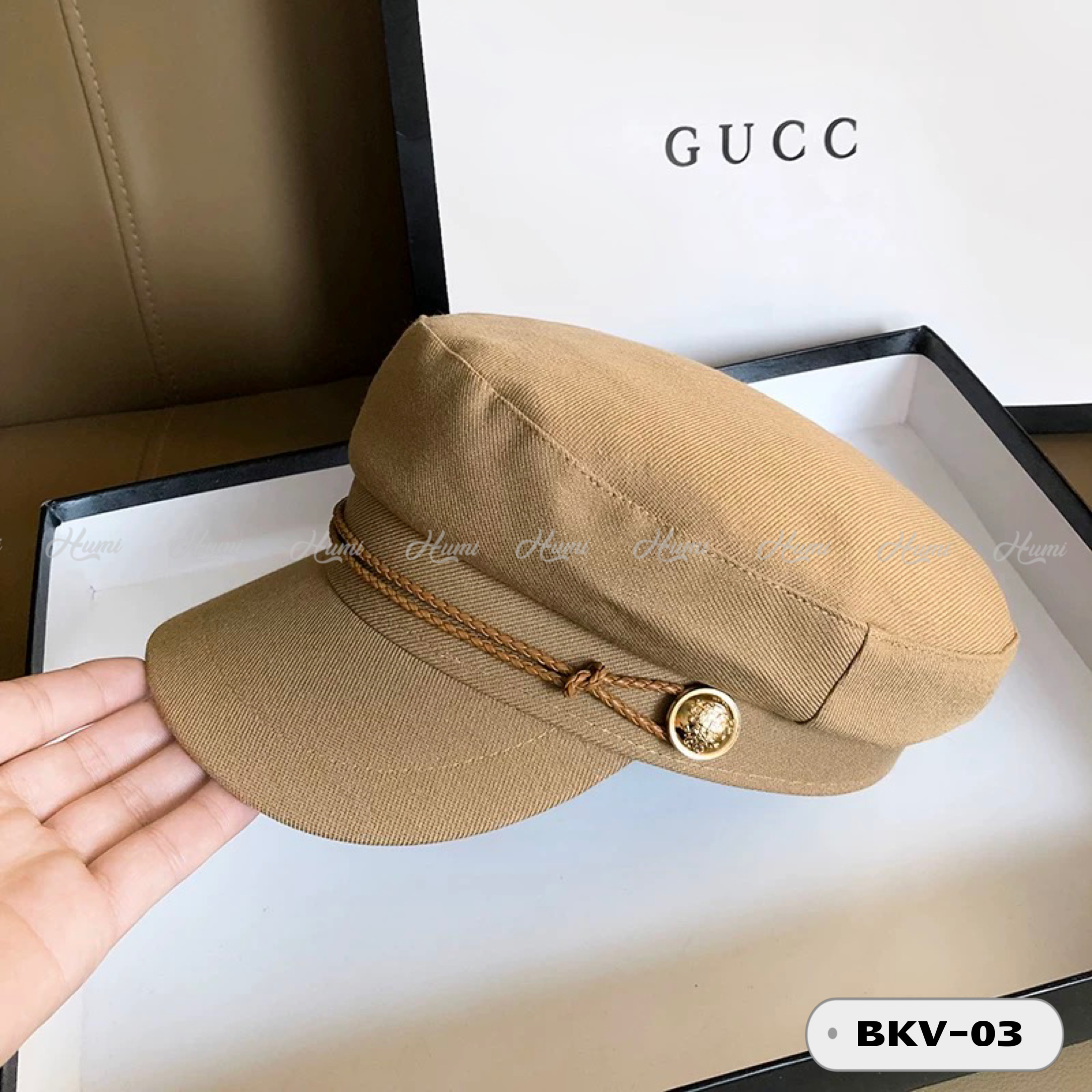 MŨ BAKER KAKI CAO CẤP (BKV03 Nâu)_thumbnail_0