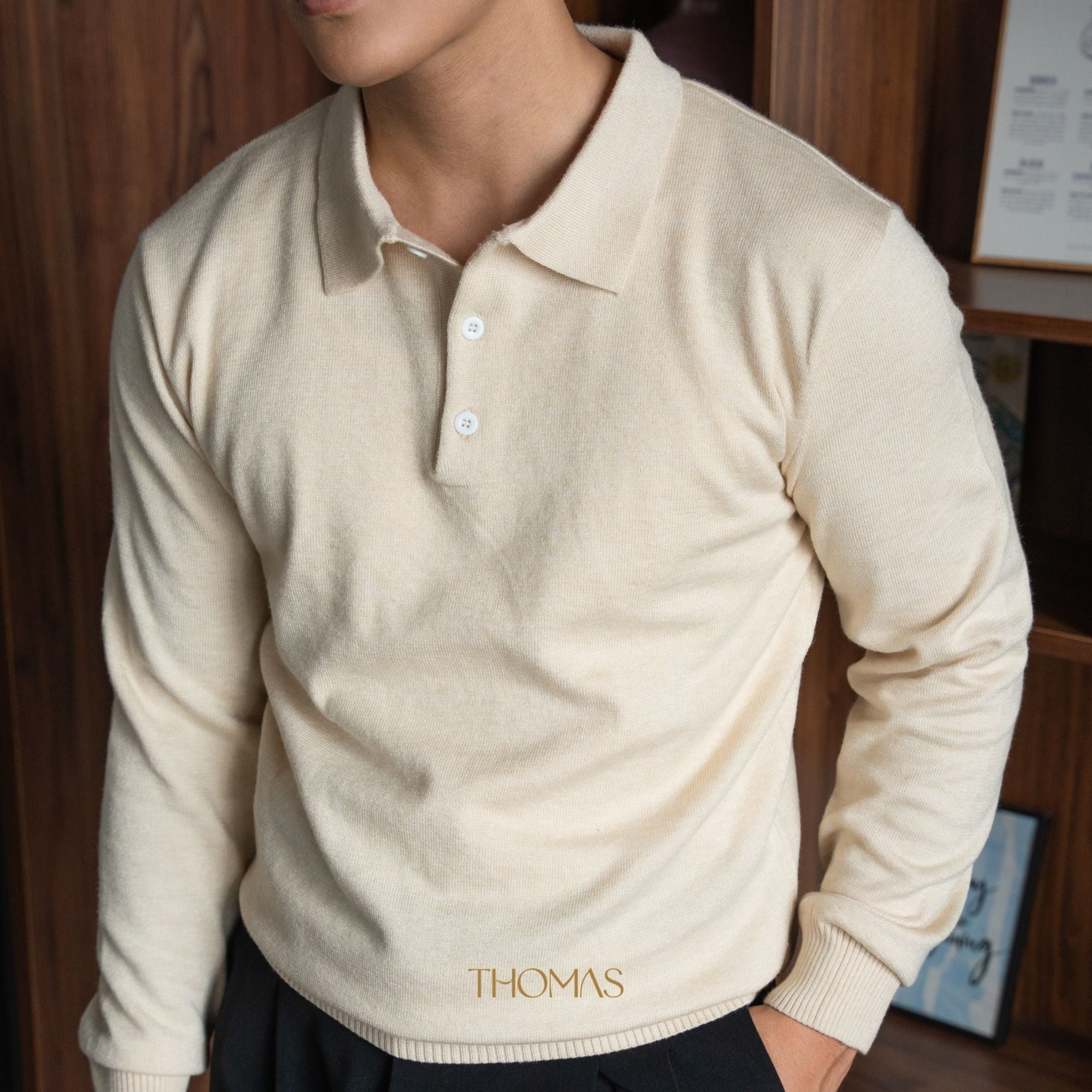 Áo Polo Henry Len Lông Thỏ Form Regular_thumbnail_10