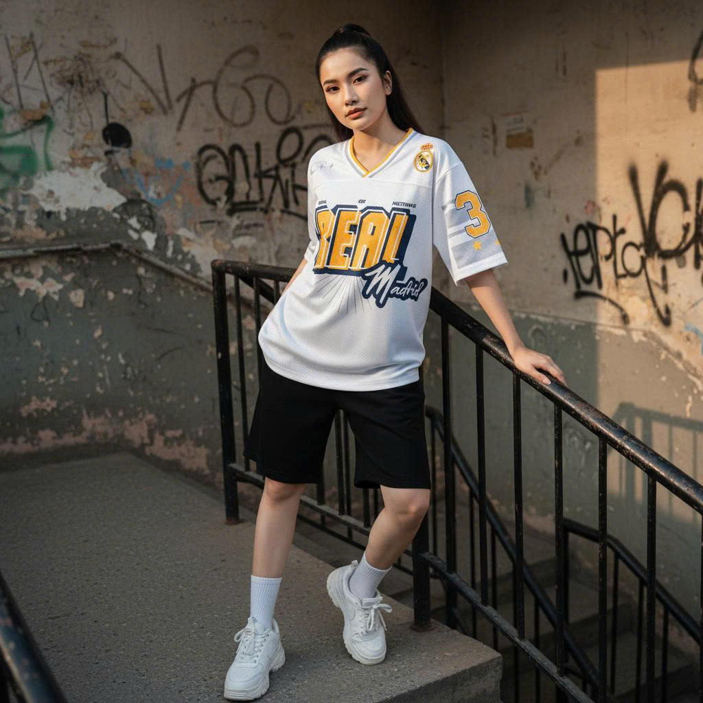 Áo Jersey Strivend CLB Real trắng_thumbnail_10