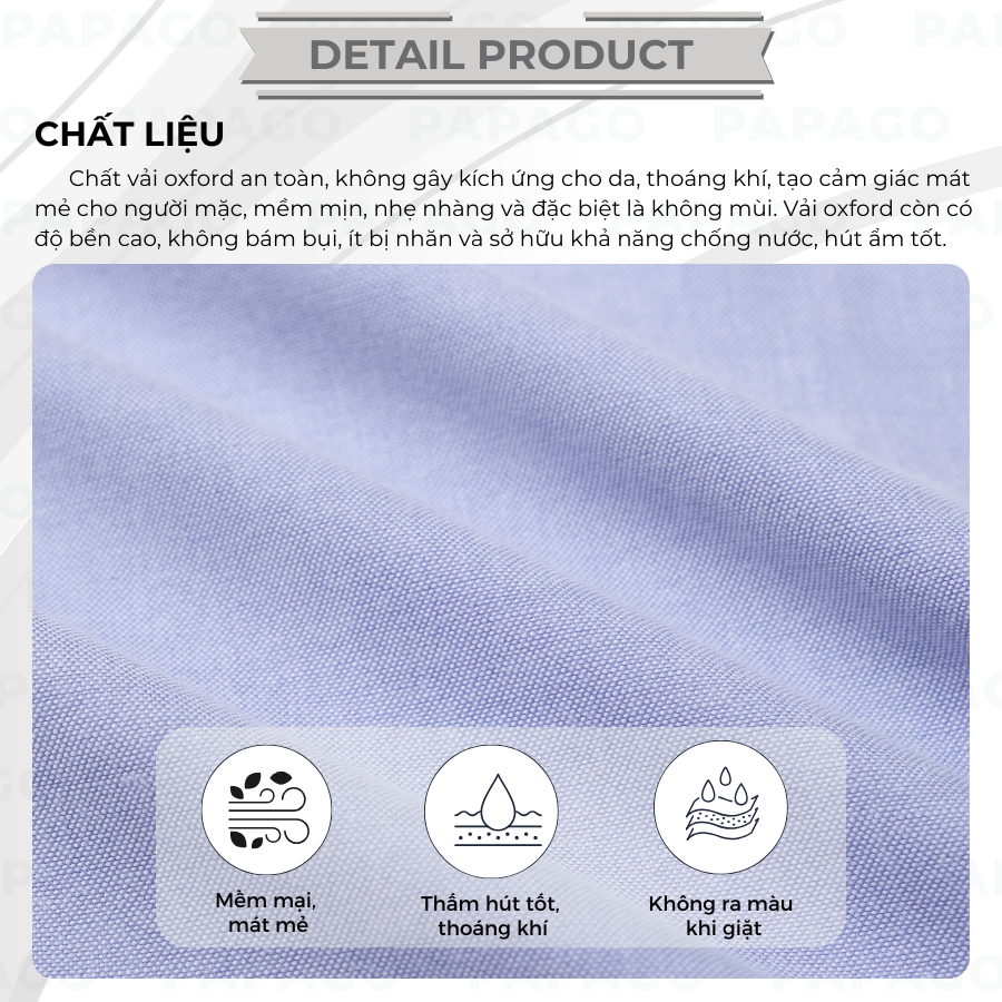Áo sơ mi nam trung niên PAPAGO dài tay lai bầu vải oxford cao cấp - P23SDCT001_thumbnail_2