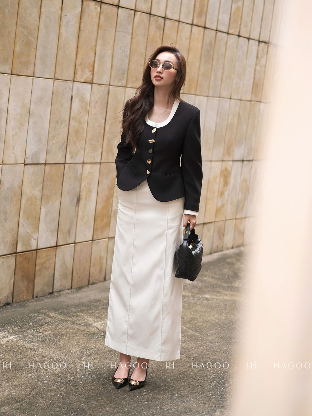 Blazer cổ tròn tay phồng HAGOO_thumbnail_5