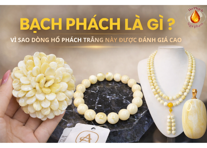 Bạch Phách Là Gì? Vì Sao Dòng Hổ Phách Trắng Này Được Đánh Giá Cao