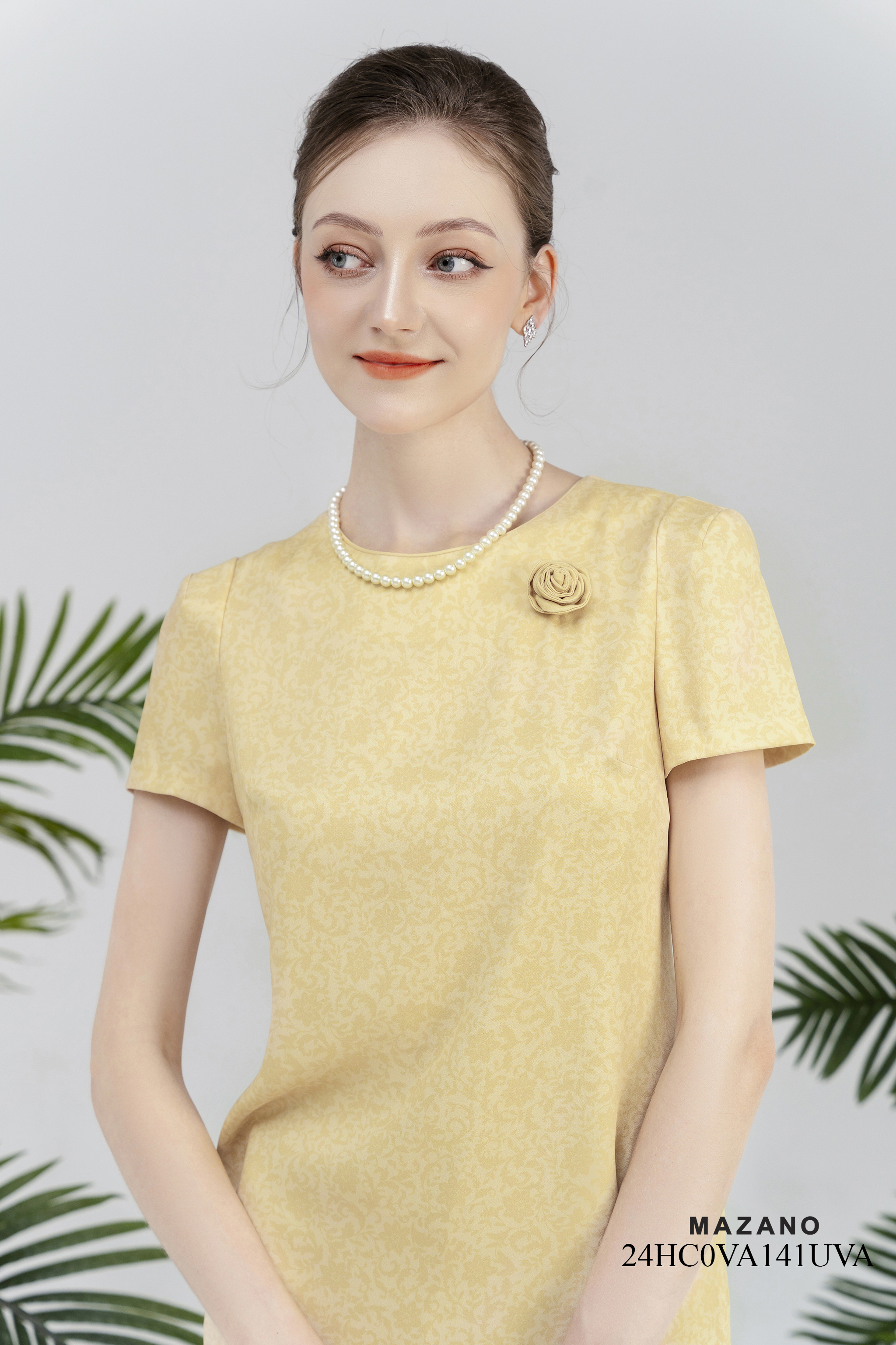 Đầm Suông In Họa Tiết Đính Hoa 3D_thumbnail_4