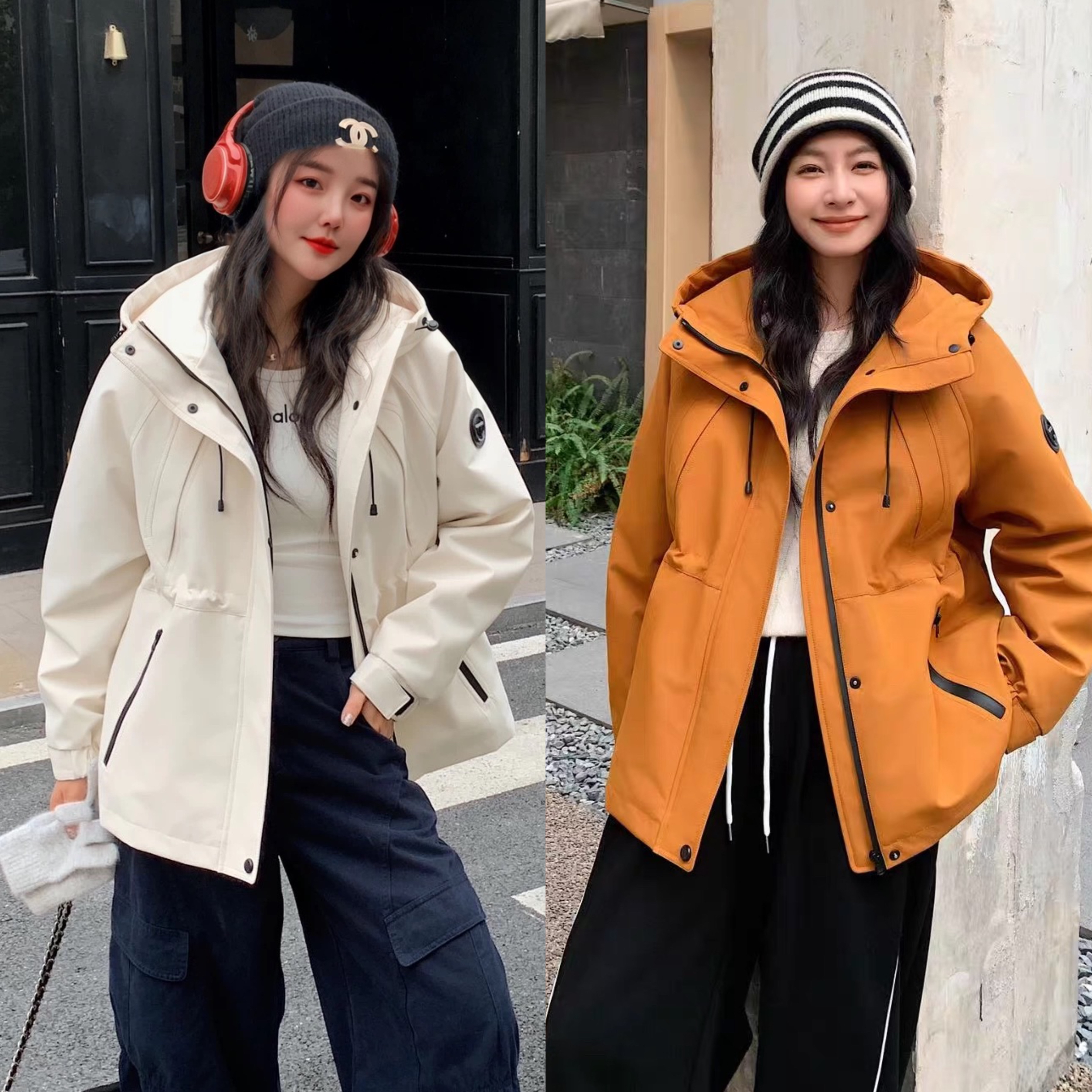 Áo khoác gió rút eo - K73