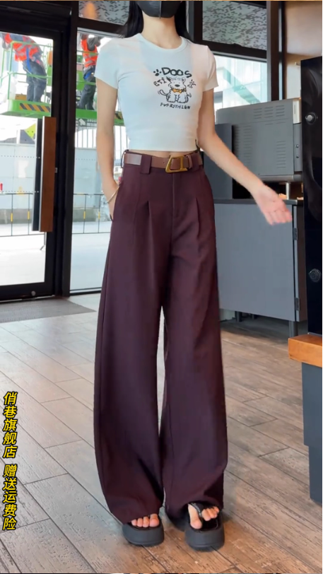 Quần Ống Rộng Công Sở Nữ – Kèm Thắt Lưng_thumbnail_5