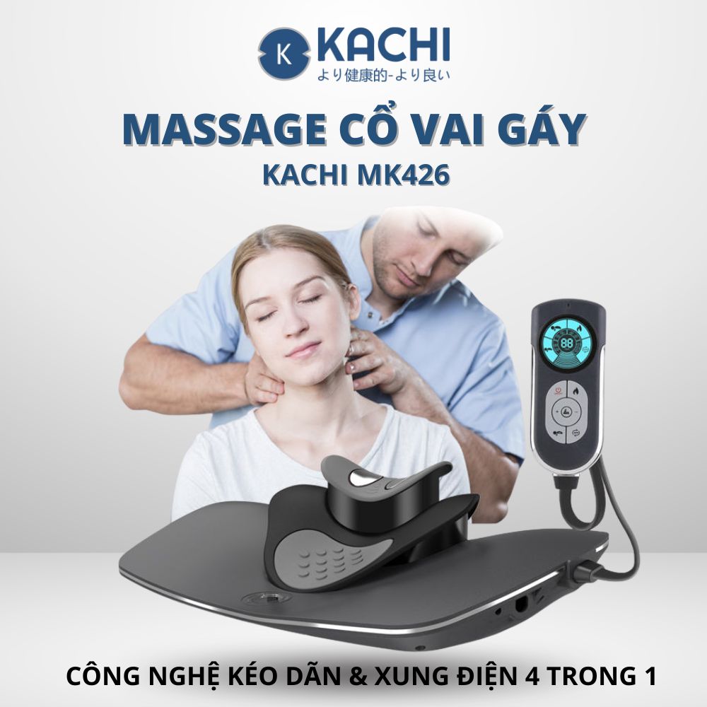 Máy Trị Liệu Cổ Vai Gáy Kachi MK426 - Giải Pháp Giảm Đau Mỏi, Phục Hồi Cột Sống Cổ Tại Nhà