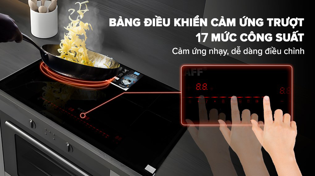 Bếp từ đôi lắp âm KAFF KF-HID7348II - Bảng điều khiển