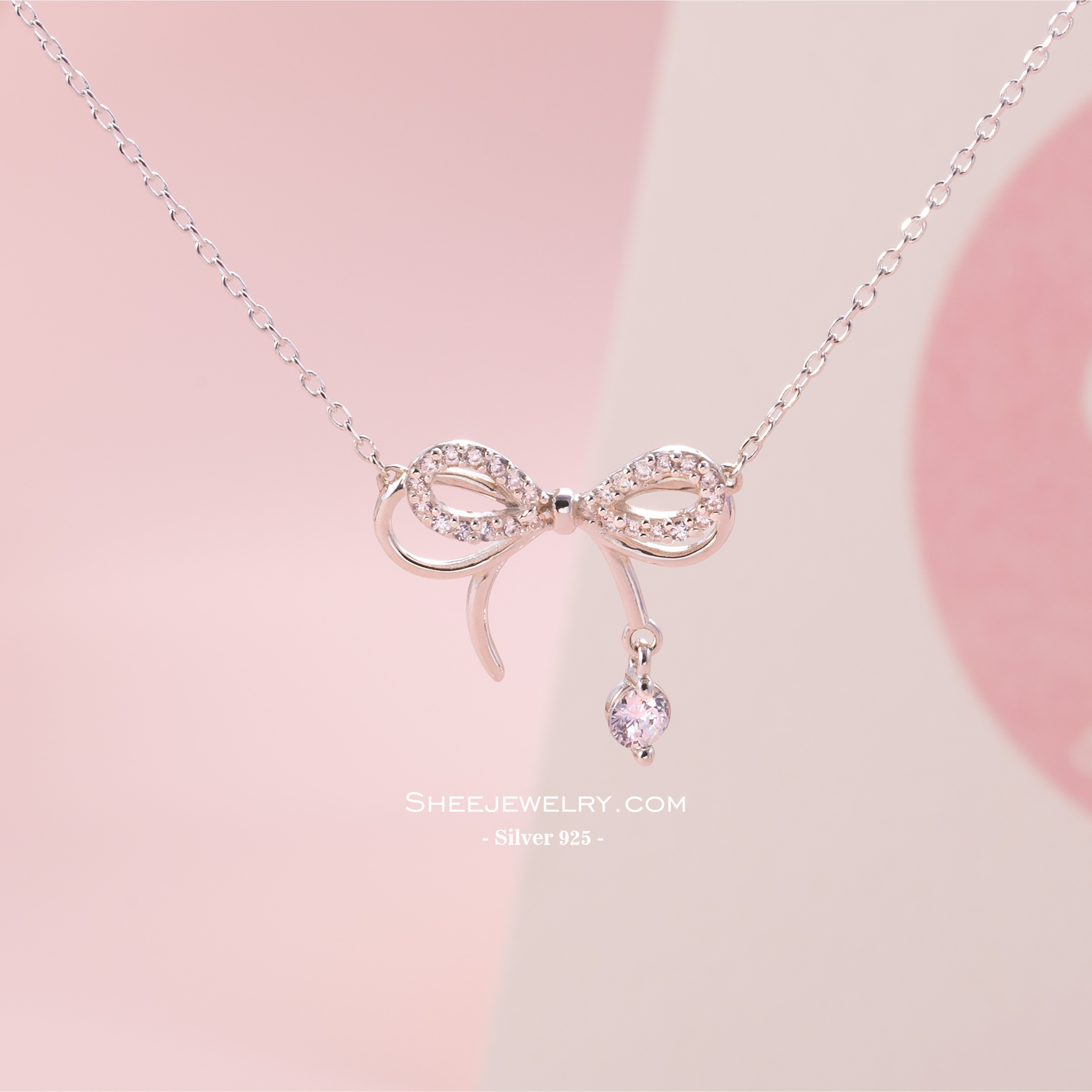 Dây Chuyền mẫu thạch anh cao cấp nữ tính FAMILY SLIVER FSD0005