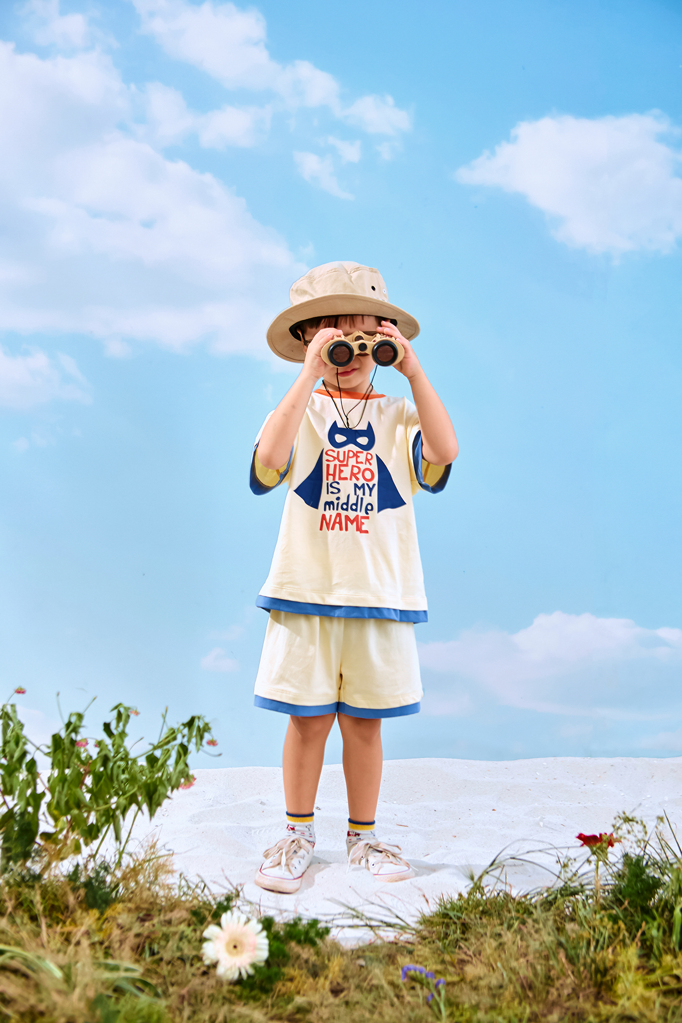 Bộ bé trai phối vải gấu tay gấu áo_thumbnail_0