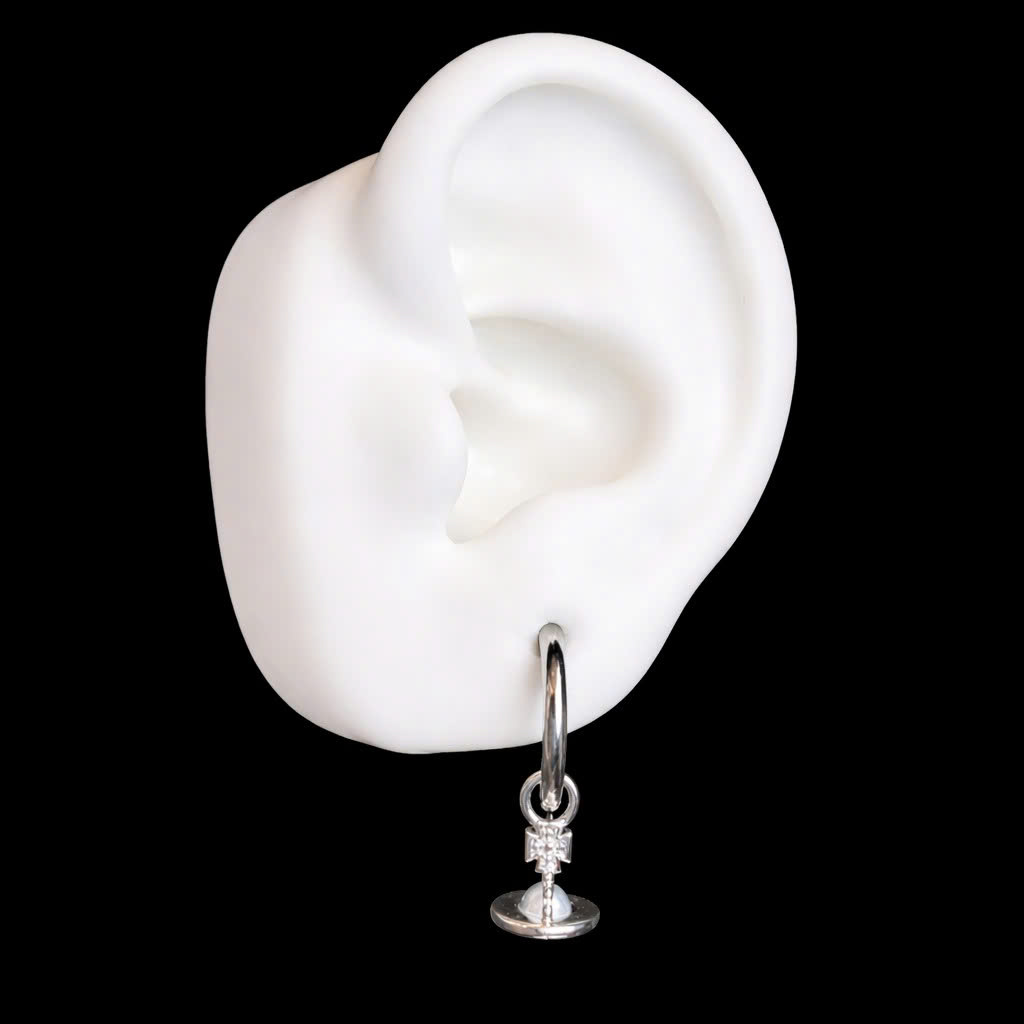 Khuyên kiểu cặp hành tinh rơi ngọc trai