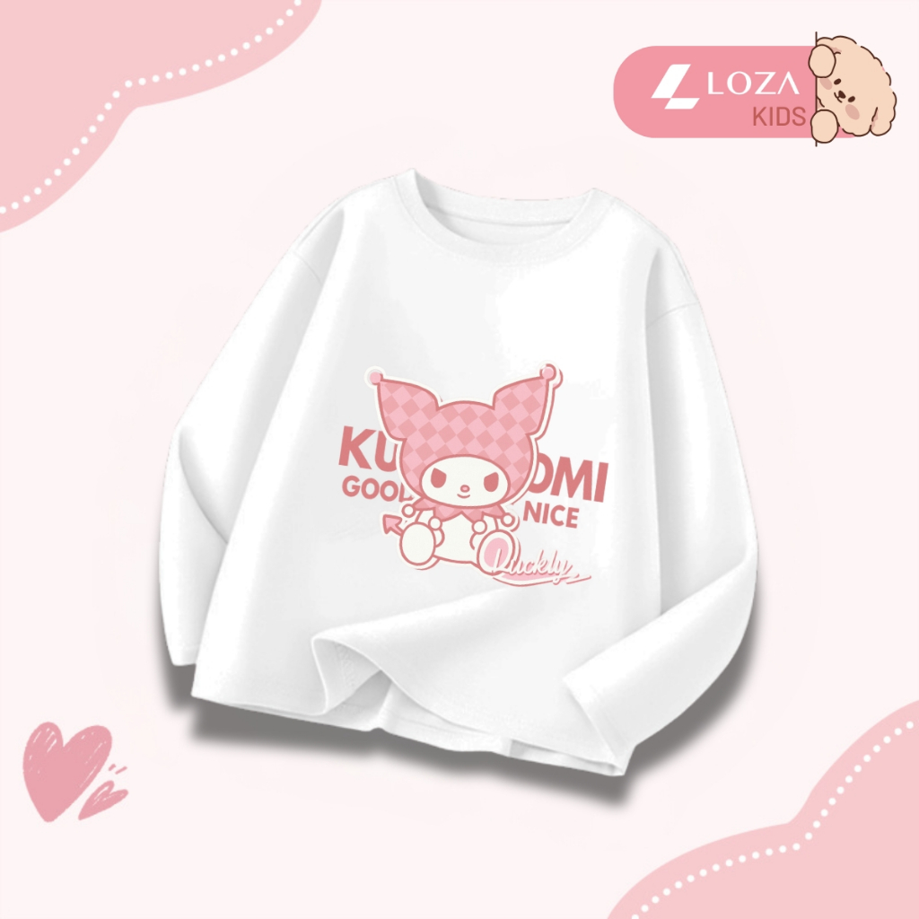 Áo thun dài tay bé gái in hình dễ thương Kuromi - Loza Kids  KT008_thumbnail_9