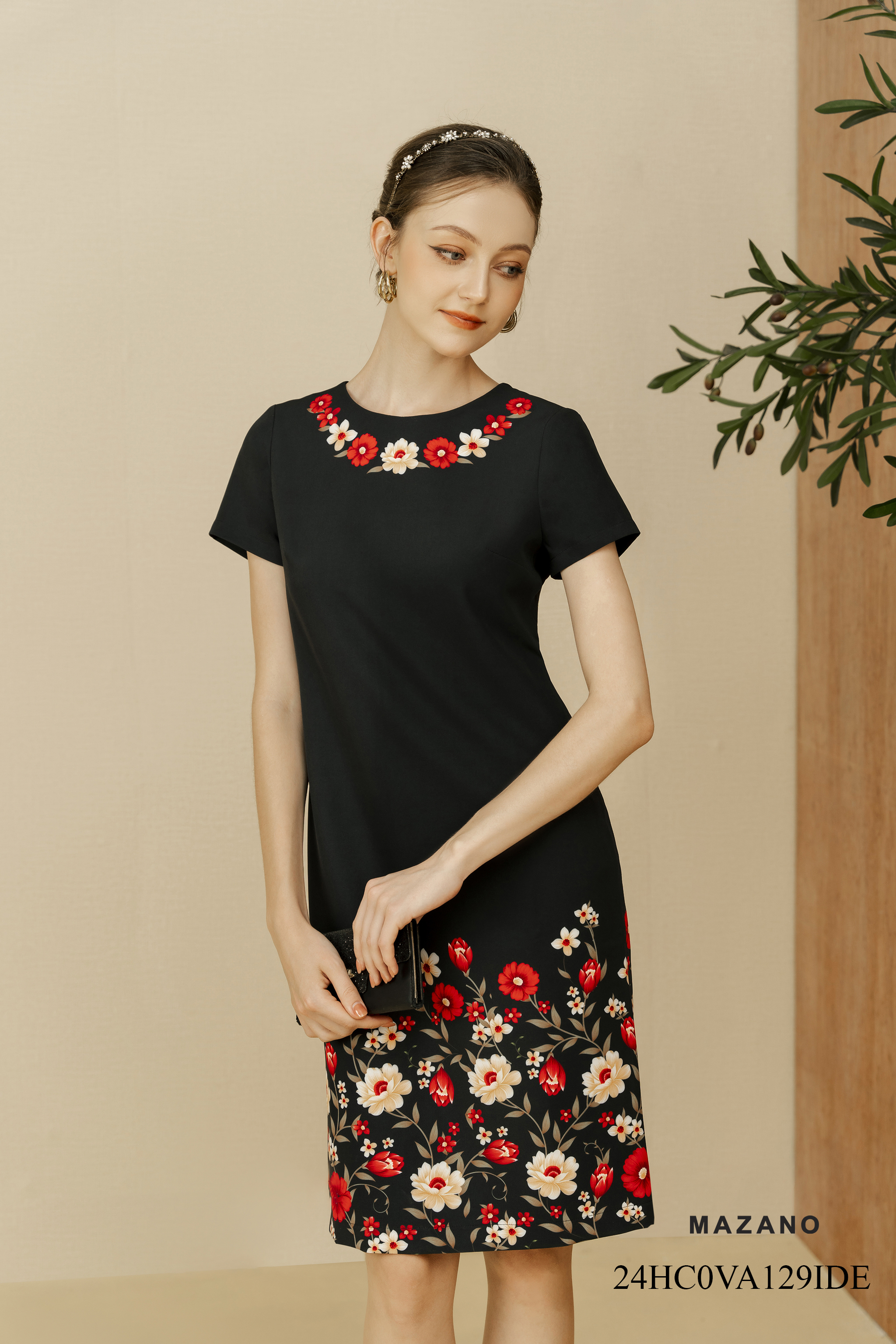 Đầm suông họa tiết in bố cục 129IDE_thumbnail_1