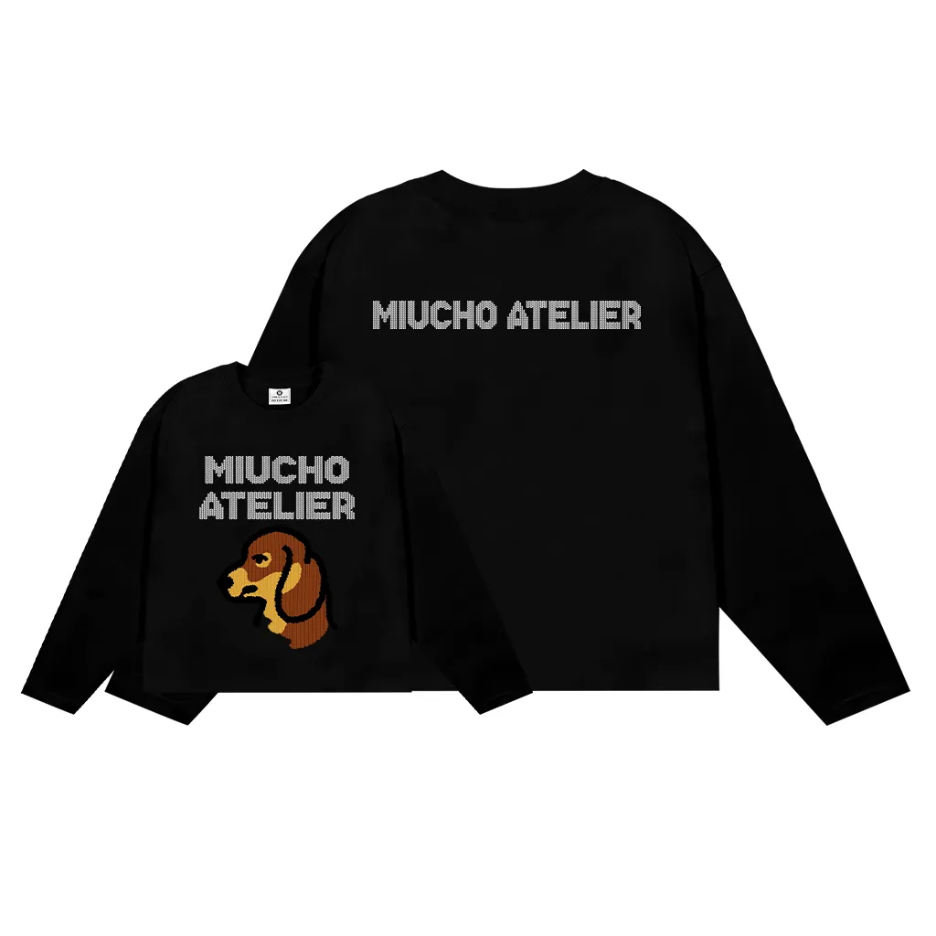 Áo thun tay dài form boxy Miucho cotton thoáng mát mềm mại cổ tròn Atelier in mix 2690_thumbnail_7