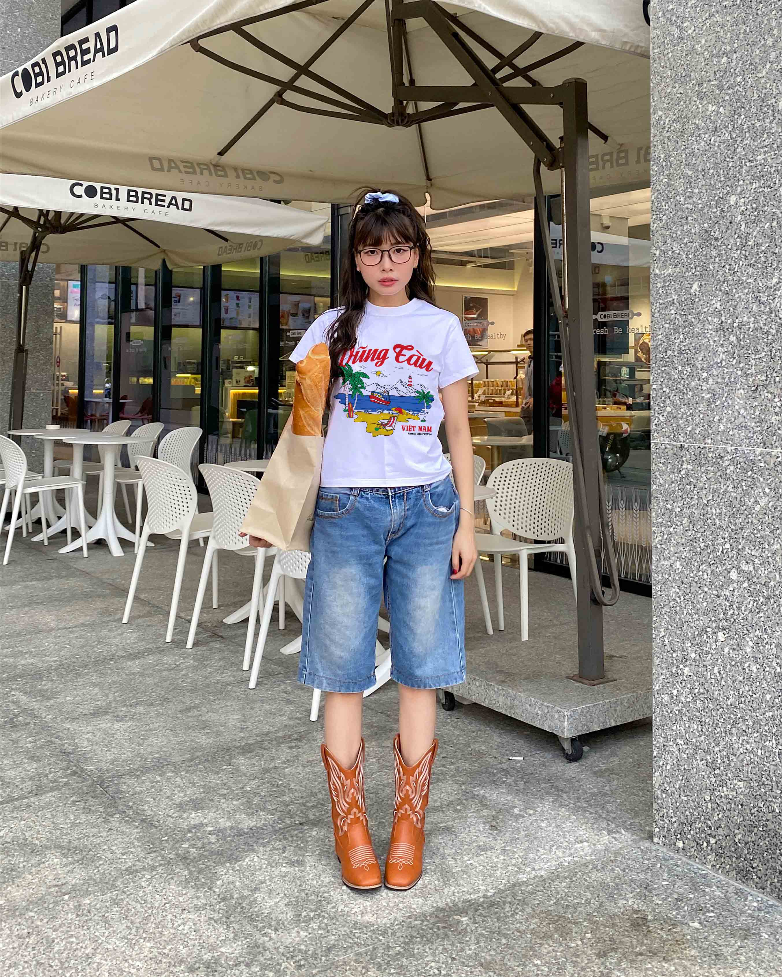 Áo thun baby tee form ôm xinh xắn ABD1271 Miucho tay ngắn cổ tròn in hình Vũng Tàu_thumbnail_3