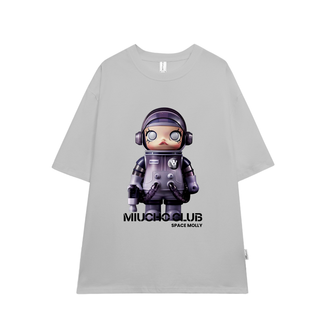 Áo thun unisex phi hành gia local brand form rộng ATD703 Miucho cotton cổ tròn in mix_thumbnail_11