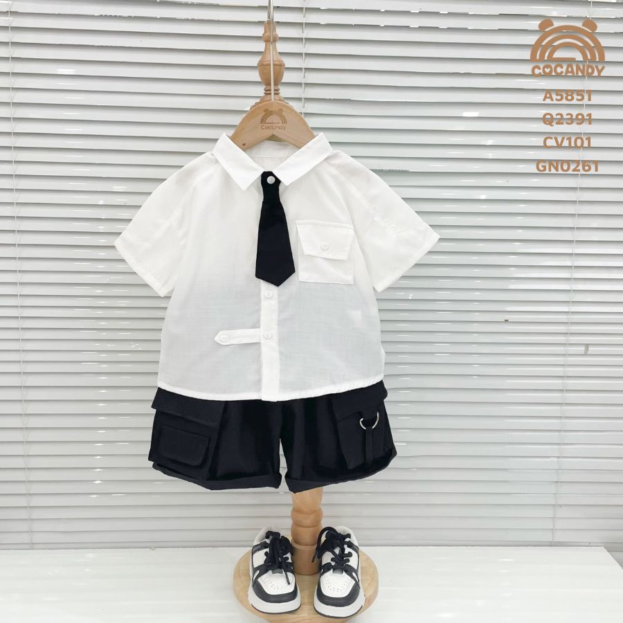 Áo cộc TRẮNG túi ngực vuông có nắp_thumbnail_0