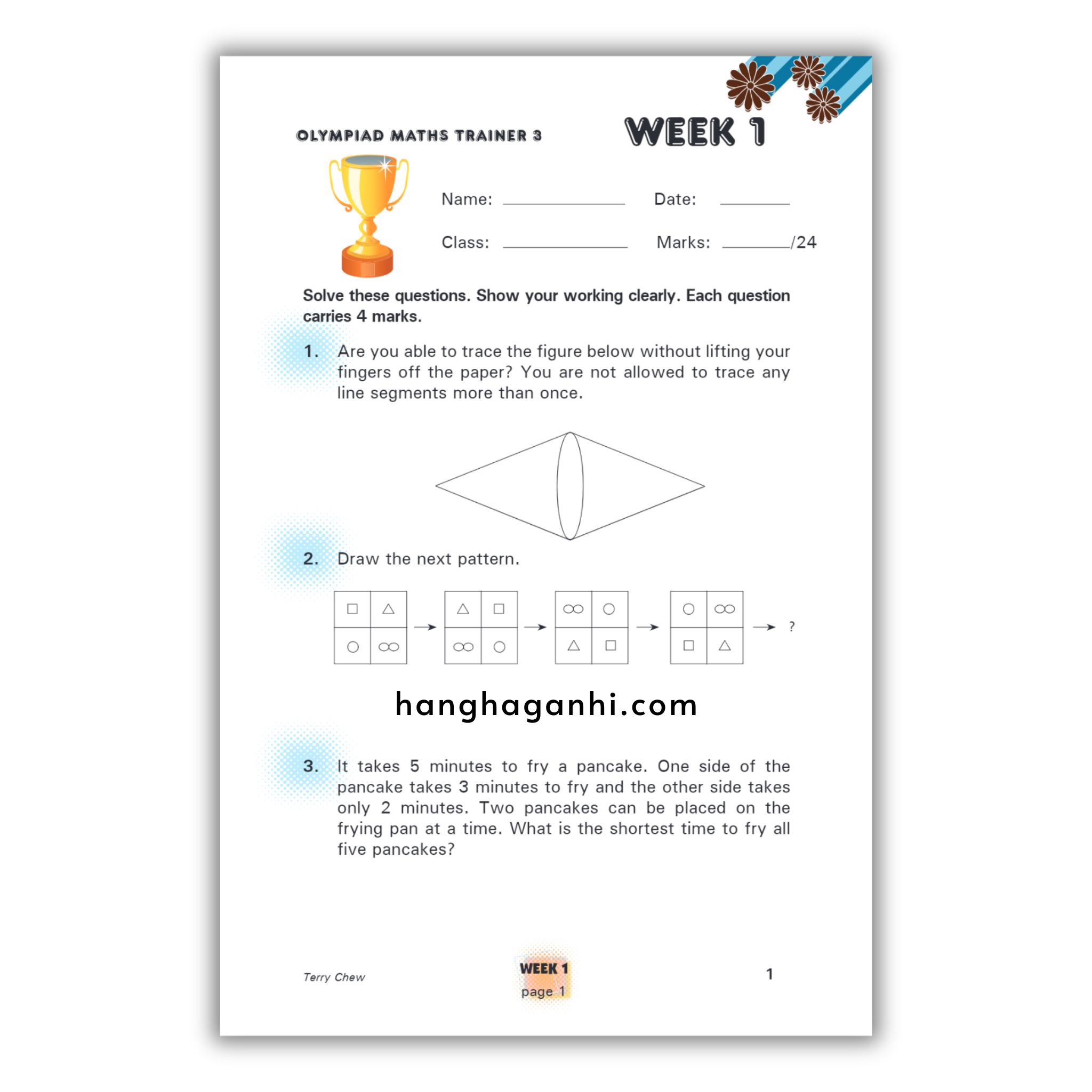 Olympiad Maths Trainer level 3- Sách Toán Tiếng Anh Singapore cho bé lớp 3_thumbnail_14