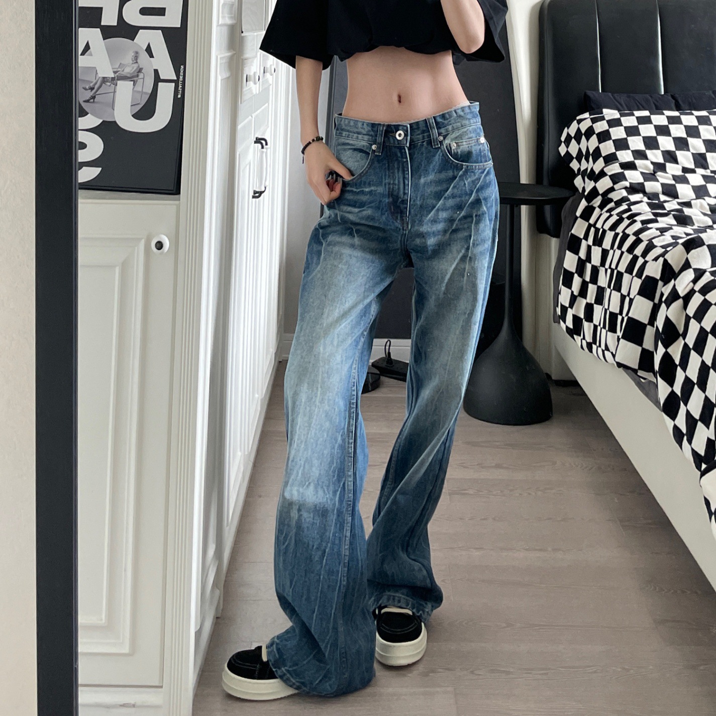 Quần Jeans Ống Rộng Vintage_thumbnail_1