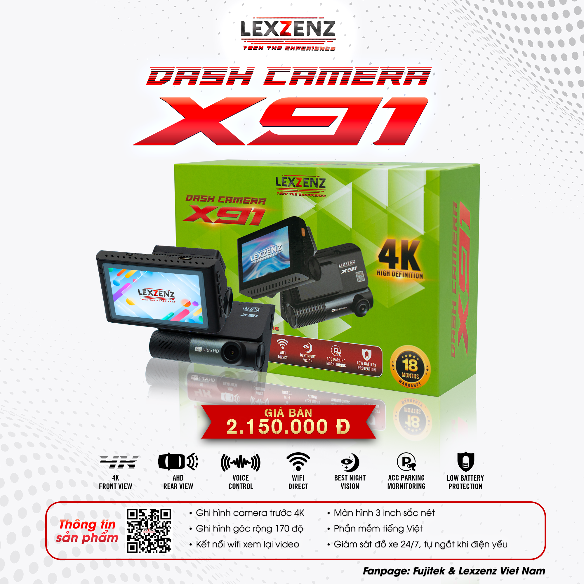 Camera hành trình Lexzenz X91