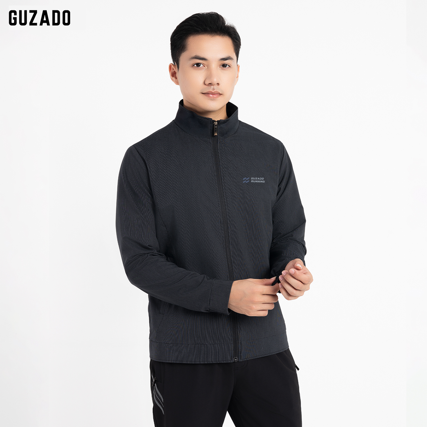 Áo Khoác Gió Nam GUZADO Bo Gấu Ống Tay Linh Hoạt, Chống Gió Tốt GAG04_thumbnail_4