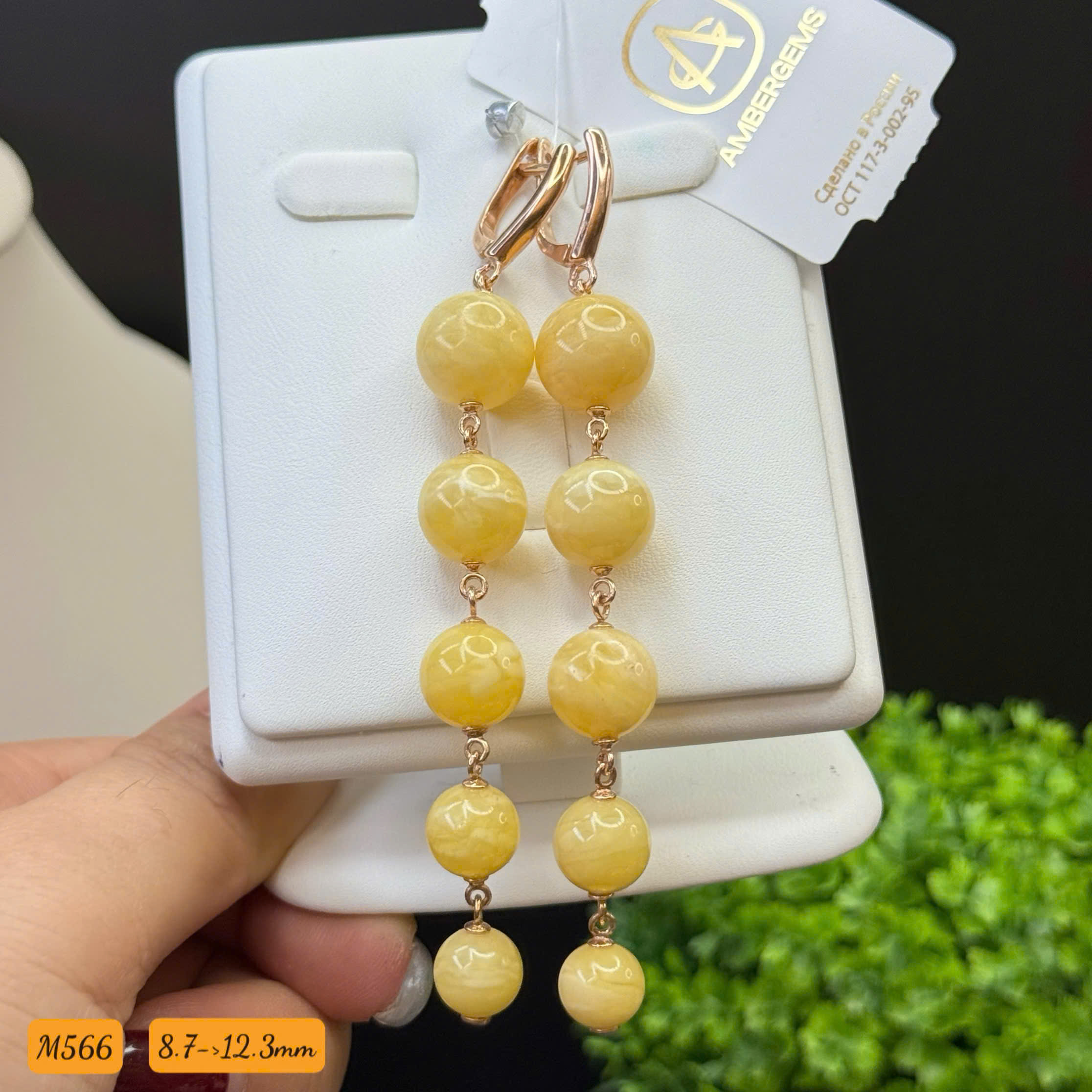 Hoa Tai Hổ Phách Hoàng Gia - M566