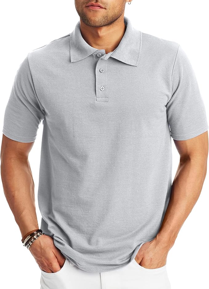 Men’s Active Polo Shirt – Comfortable Midweight Short Sleeve Tee_thumbnail_7