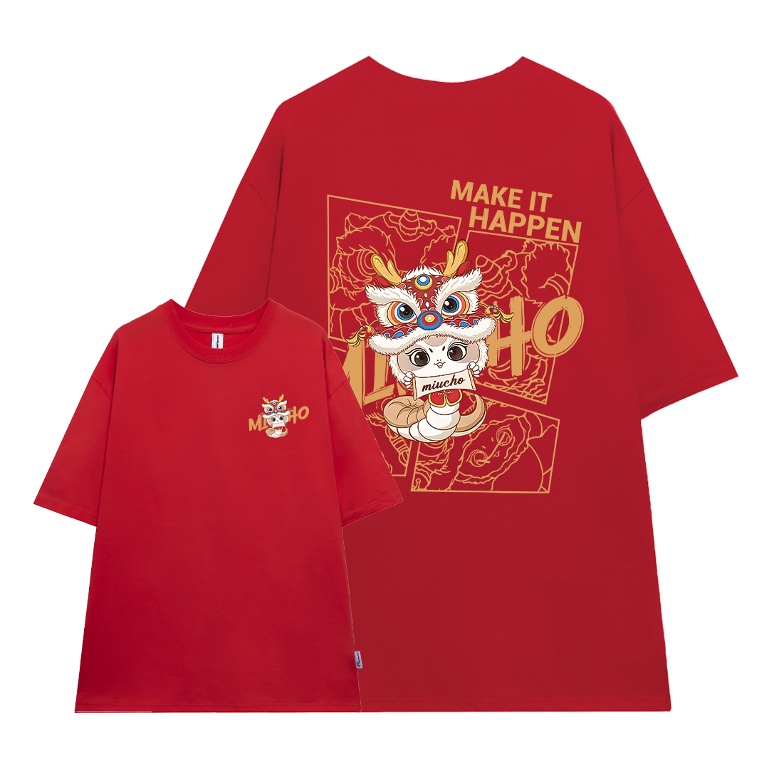 Áo thun tết form rộng 1885 Miucho cổ tròn chất vải cotton 4c thoáng mát in mix_thumbnail_8