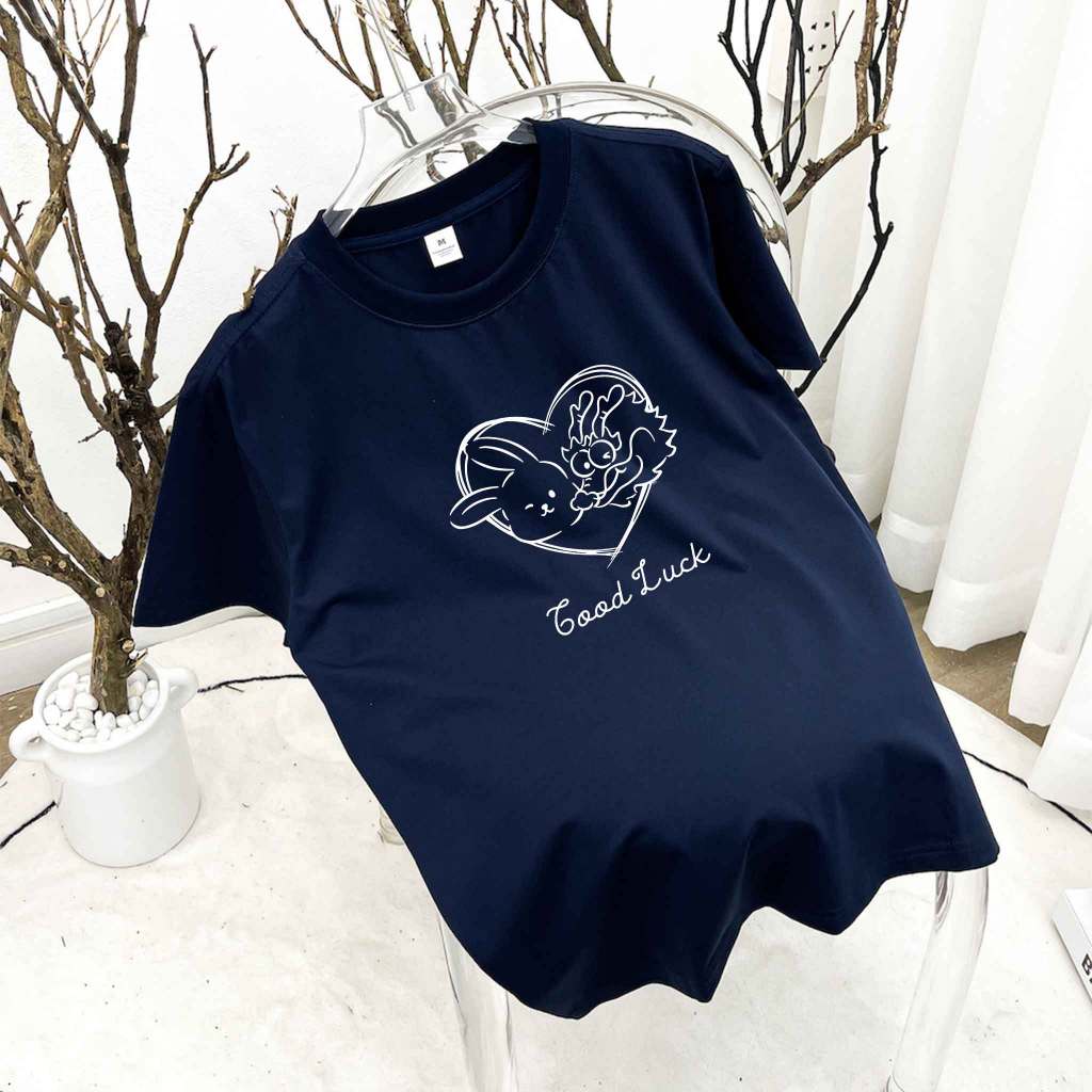 Áo thun nữ Tết form vừa regular ARD911 Miucho Chic cotton cổ tròn in artwork_thumbnail_9