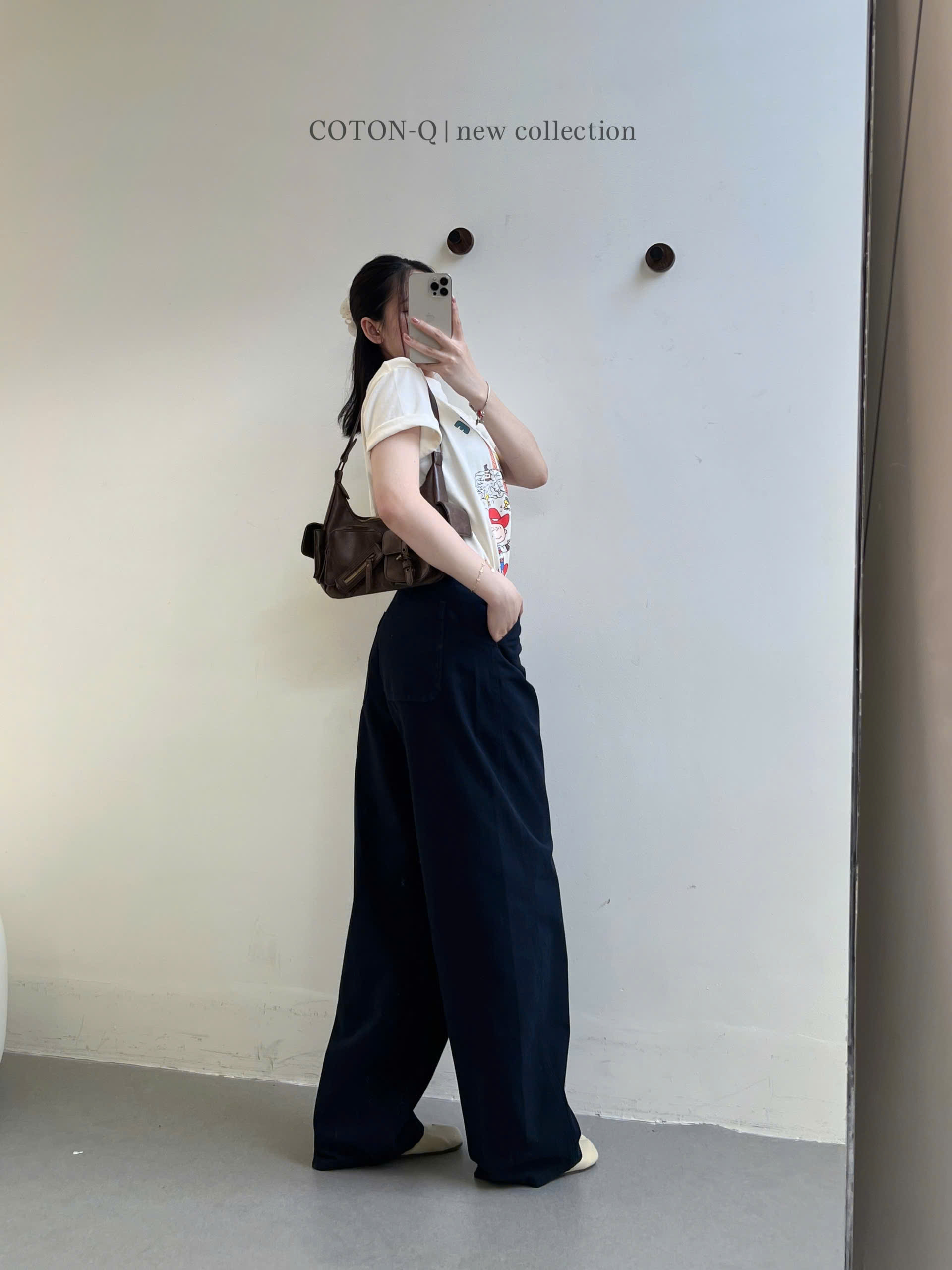 Quần baggy cạp liền ( XANH ĐEN )_thumbnail_9