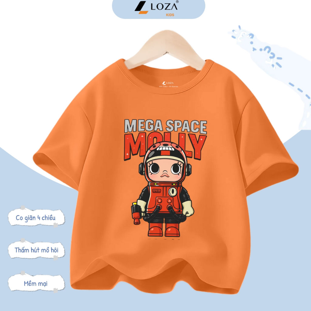 Áo thun bé trai in hình MEGA SPACE MOLLY - Loza Kids AT005