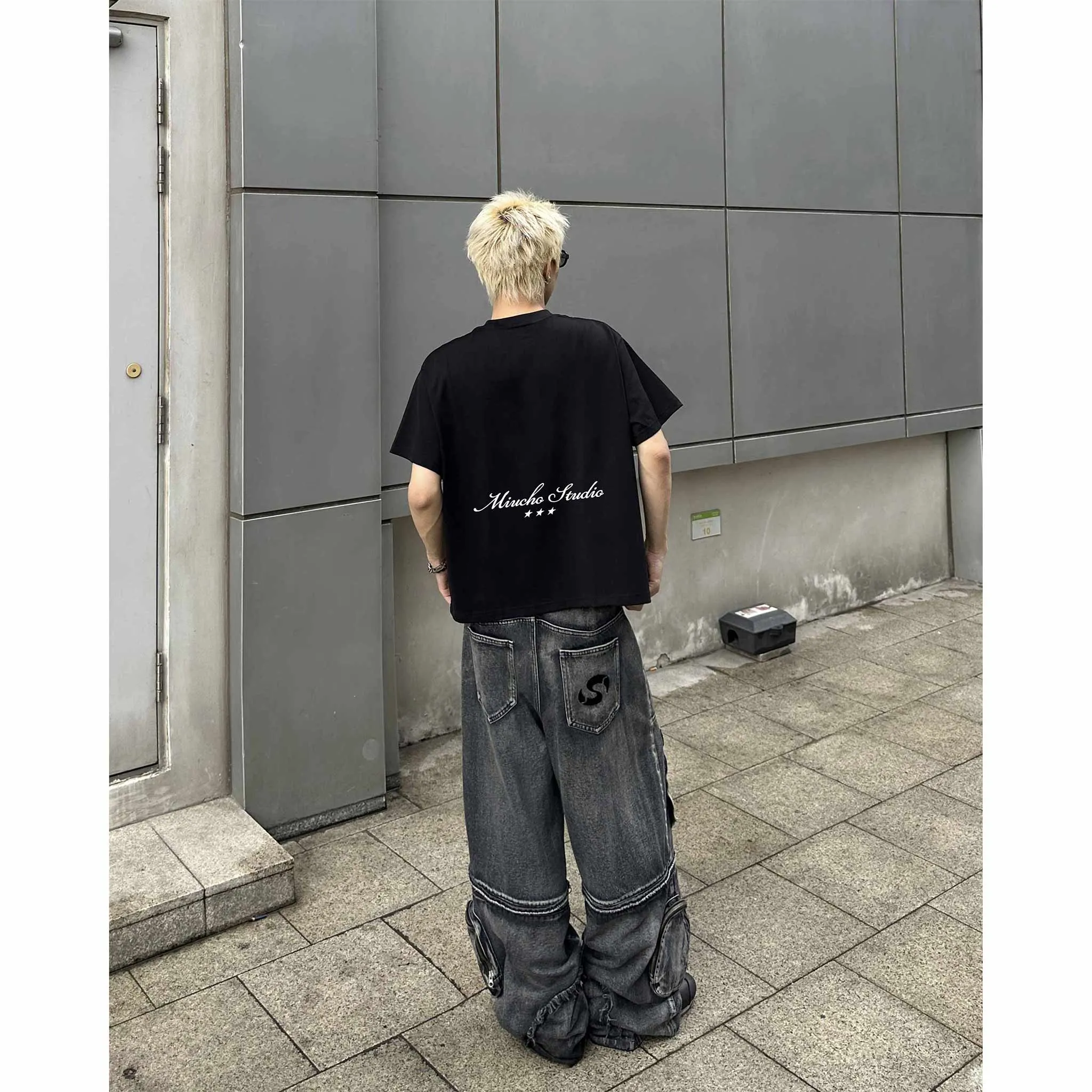 Áo thun boxy unisex basic dễ phối đồ 2530 Miucho Club chất vải cotton cao cấp thoáng mát thoải mái_thumbnail_6