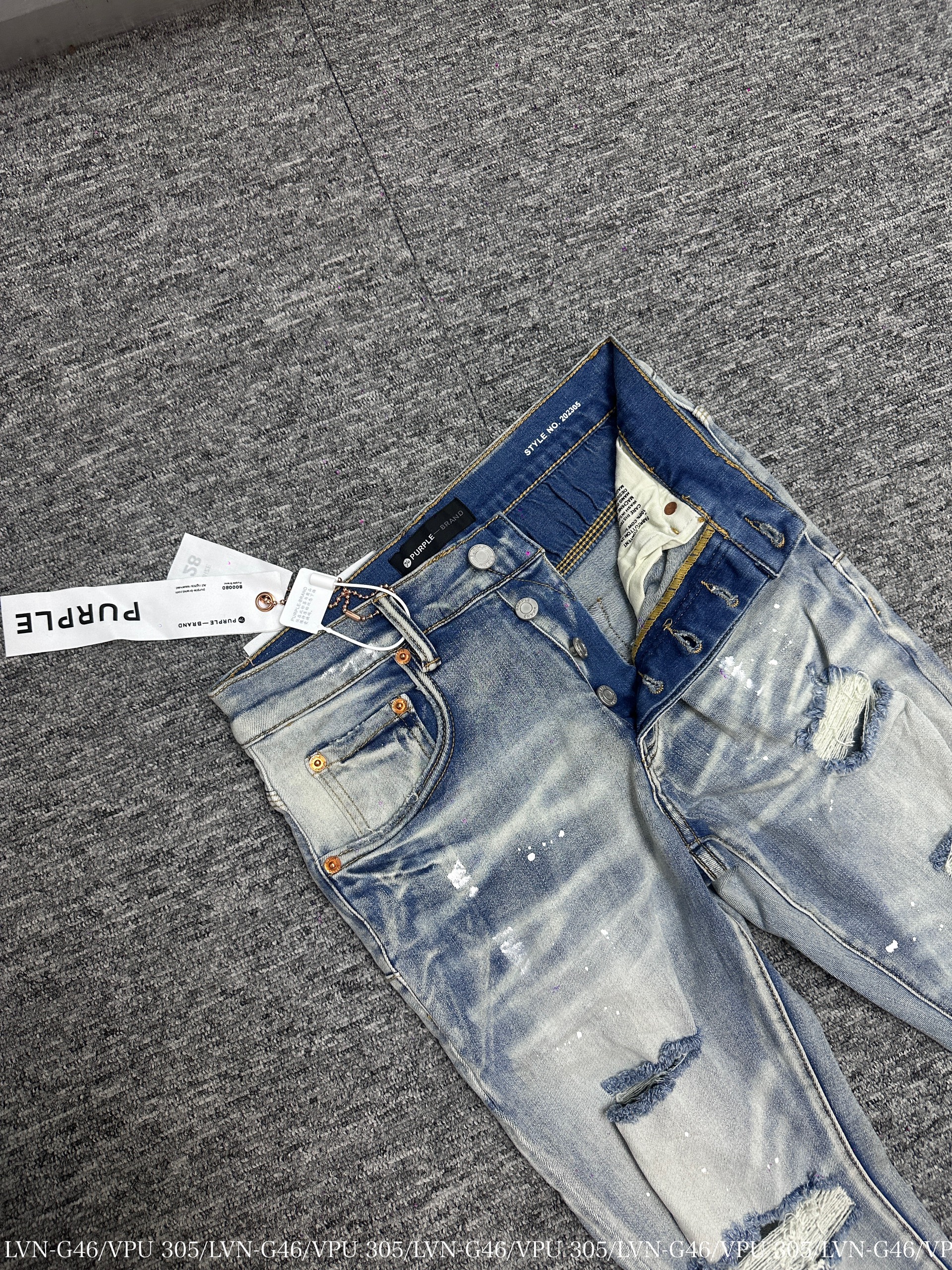 QUẦN JEANS PURPLE 305 XANH NHẠT RÁCH_thumbnail_3
