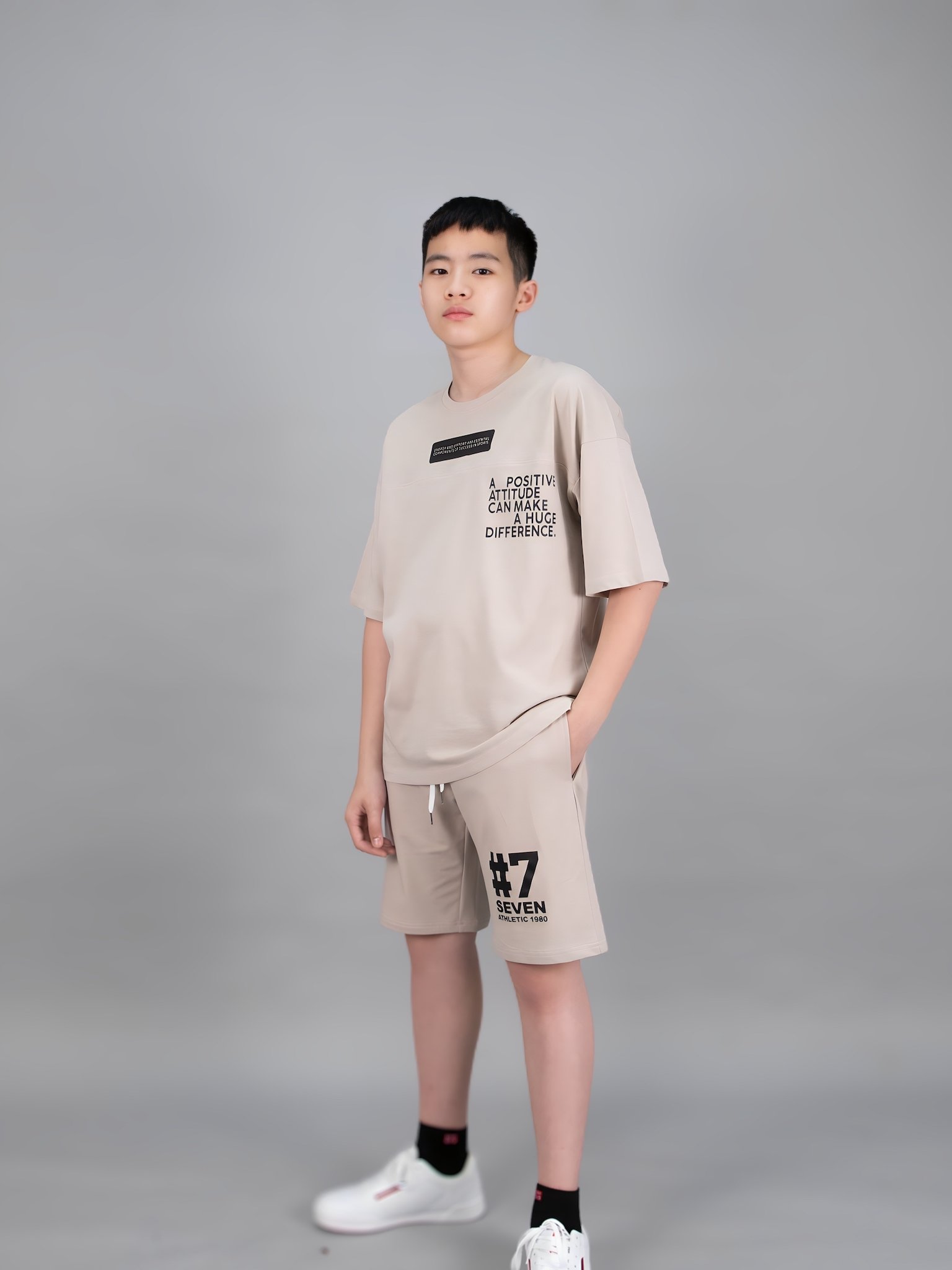 Quần short da cá màu be #7 seven_thumbnail_4