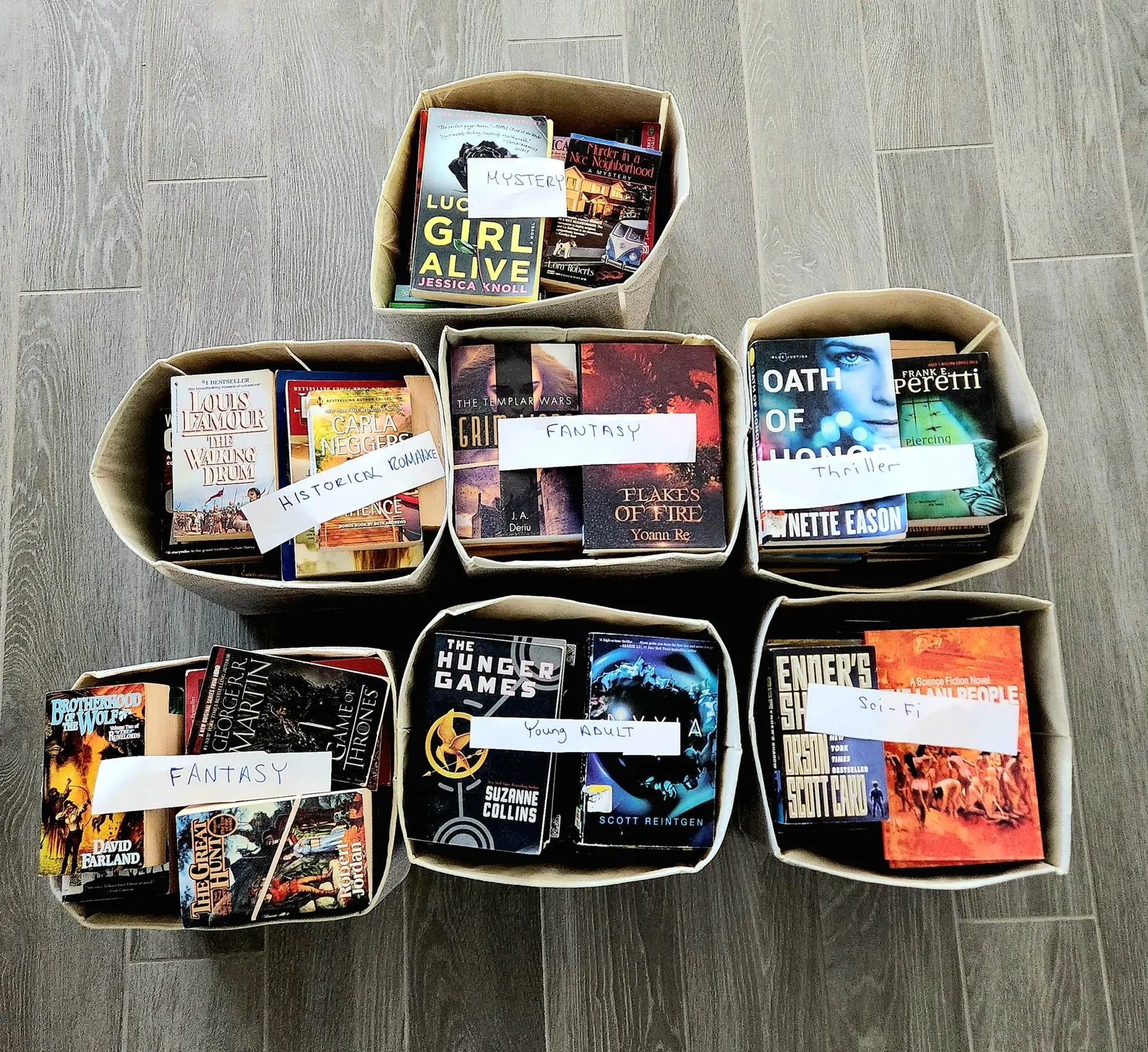 Assorted Book Box for Readers – 5 lbs of Mixed Genre Used Books