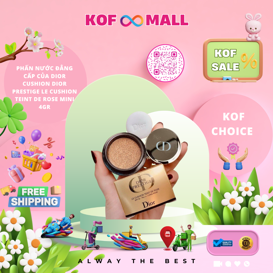 Phấn Nước Đẳng Cấp Của Dior Cushion Dior Prestige Le Cushion Teint De Rose Mini 4Gr