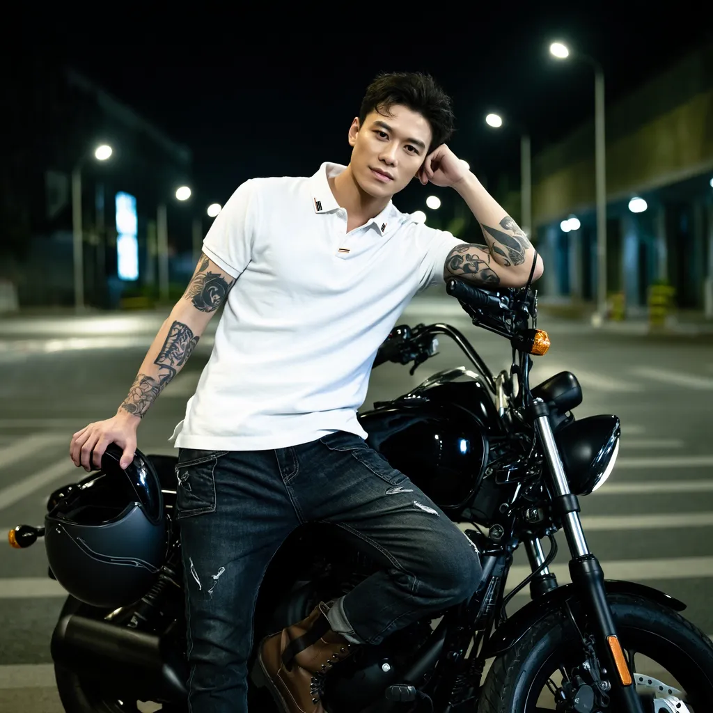 Áo polo nam form regular 2469 Miucho Iconic vải polyester mềm mại thoáng mát in artwork_thumbnail_4